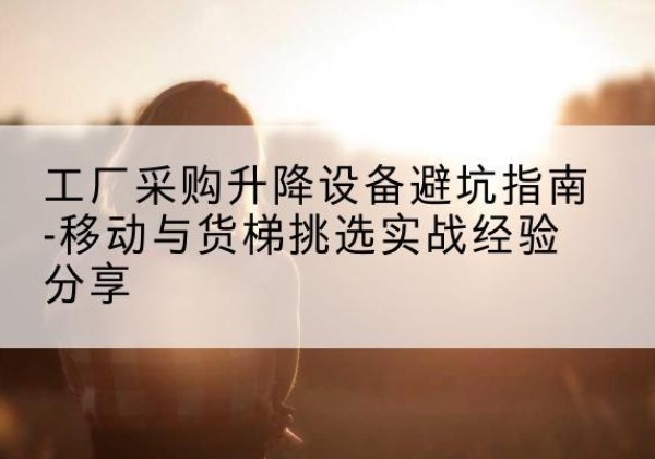 宁城移动式升降机怎么选-工厂采购升降设备避坑指南-移动与货梯挑选实战经验分享